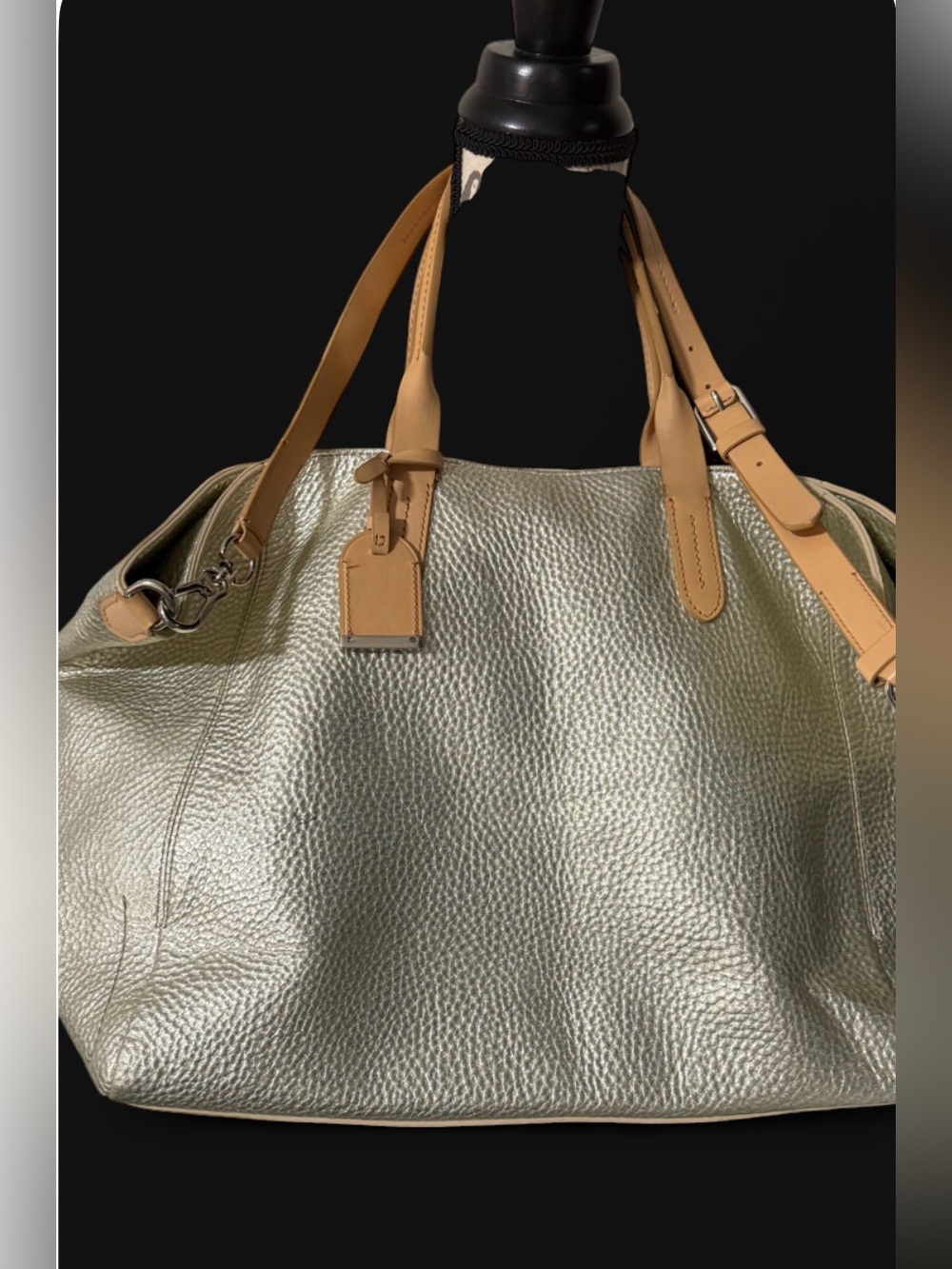 Cole Haan Gold Leather Tote Bag